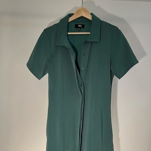 Stussy green skater dress